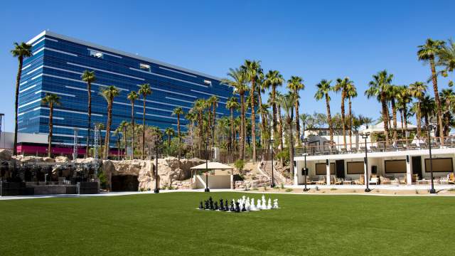 Host your event on the green grass of the event lawn at Virgin Hotels in Las Vegas!