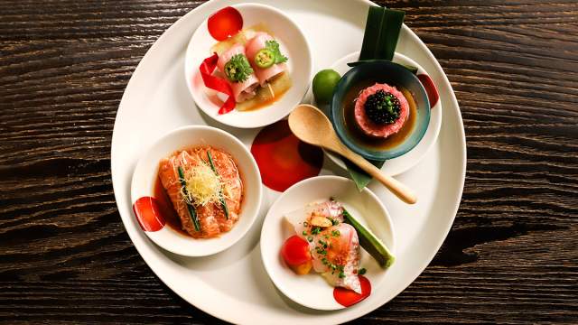 A delicious sushi meal at Nobu Las Vegas at Caesars Palace.