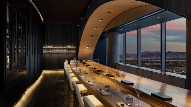 View of the sushi counter at ITO Japanese restaurant at Fontainebleau Las Vegas. PHOTO CREDIT CONNIE ZHOU