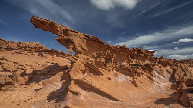 Stunning rock formations at the Gold Butte National Monument near Mesquite, Nevada.