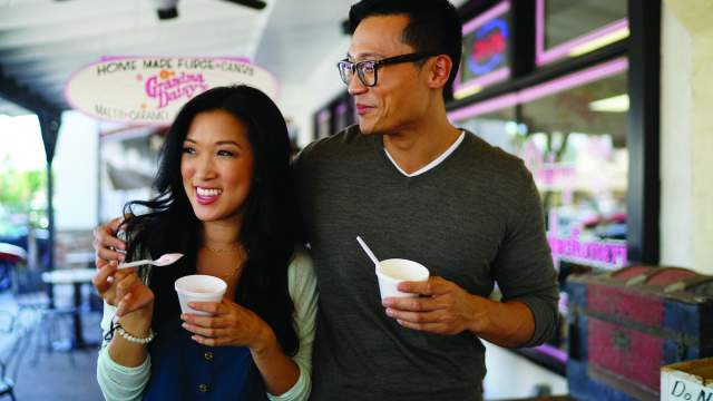 Couple at Grandma's Ice Cream