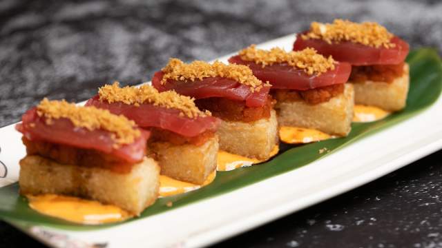 Some delicious sushi that can be found at FUHU at Resorts World Las Vegas.