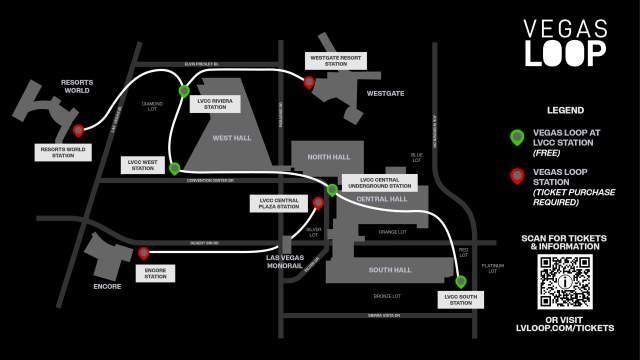 Vegas Loop Map