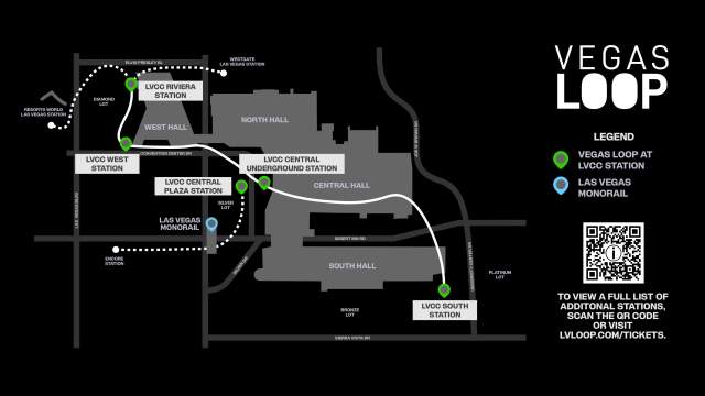 Vegas Loop Map 2026 w/ Fontainebleau
