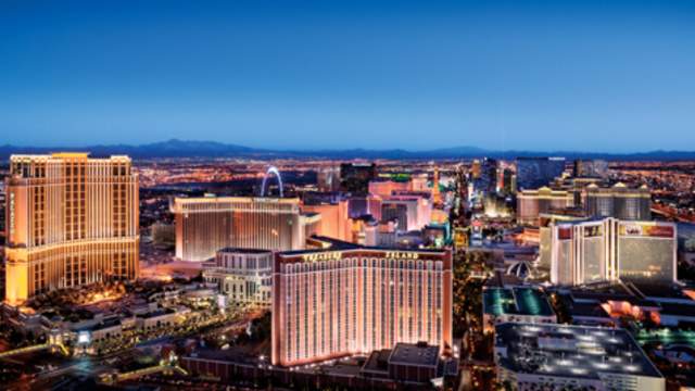 Las Vegas Strip - aerial view
