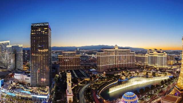 Las Vegas Strip at sunset
