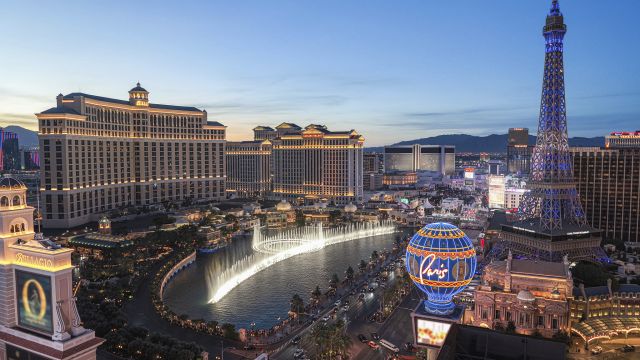 Aerial of the Strip