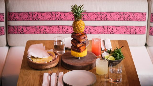 Get a taste of delicious this Pork Belly al Pastor at Casa Playa at Wynn Las Vegas. PHOTO CREDIT: Steve Legato