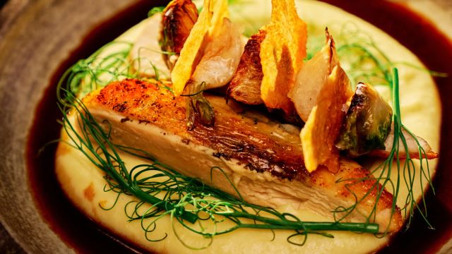 Chicken with Black Truffle and Pomme Puree Stubborn Seed