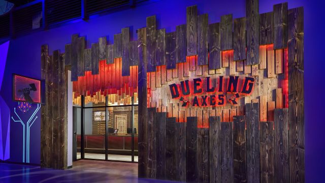 Entrance to Dueling Axes at Area in Las Vegas