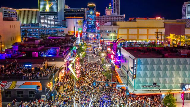 FEED THE BLOCK view behind stage