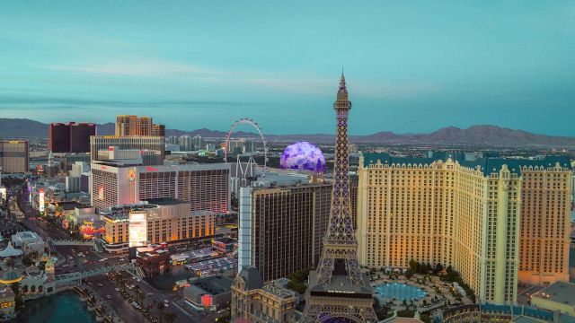Aerial View of the Las Vegas Strip