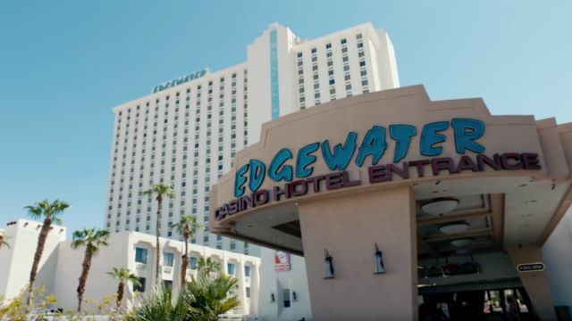 Exterior View of Edgewater Casino Resort Entrance