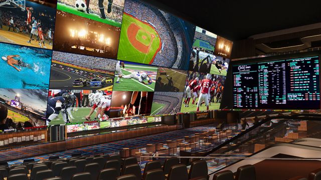 See the many fabulous TV screens to watch sports at Circa Sportsbook in Circa Resort & Casino.