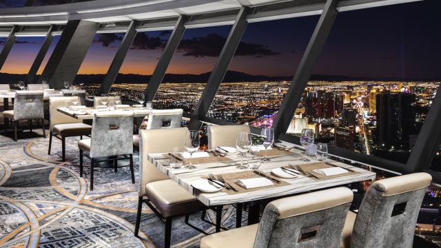 Experience this exclusive fine dining experience with some of the most unique view on the Las Vegas strip at Top of the World at The Strat Hotel, Casino, and SkyPod.