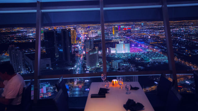 View from the Top of the World restaurant in Las Vegas