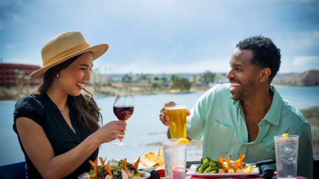 Laughlin couple drinking