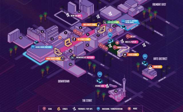 Neon City Festival Map