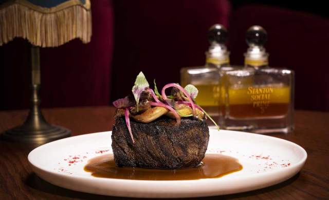 Try this perfectly cooked and juicy steak at Stanton Social Prime at Caesars Palace.