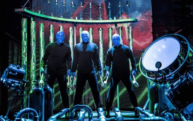 blue man