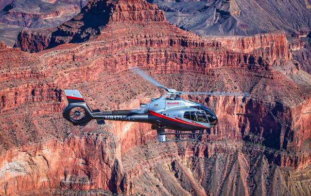 See the grand Canyon from a bird's eye view with Maverick Helicopters.