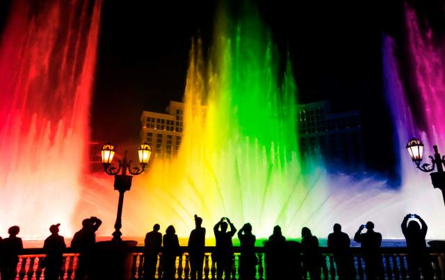 Bellagio Fountains Pride Themed