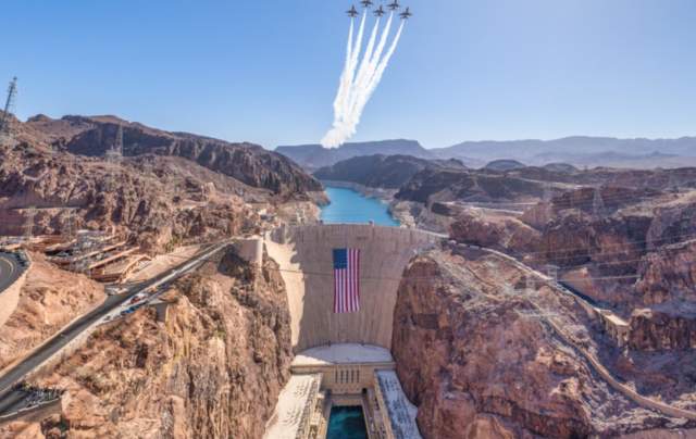 Hoover Dam America 250 Thunderbirds flyover