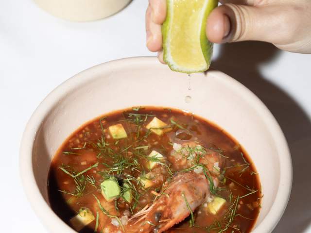 Cantina Contramar — Caldo de Camarón