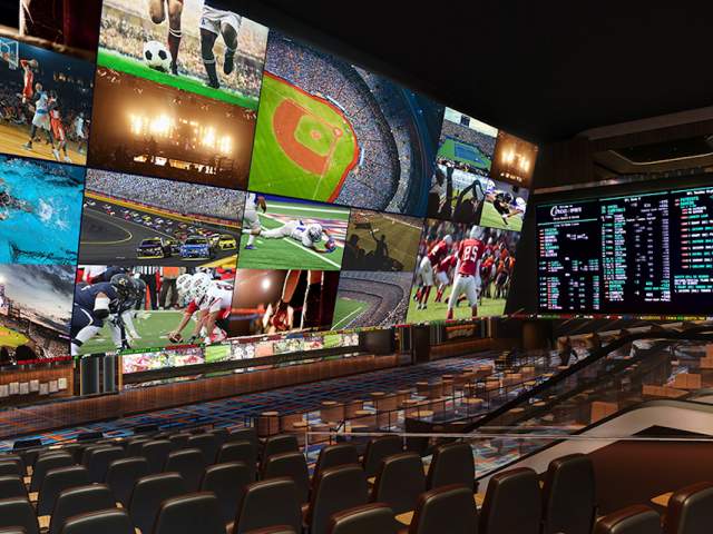 See the many fabulous TV screens to watch sports at Circa Sportsbook in Circa Resort & Casino.