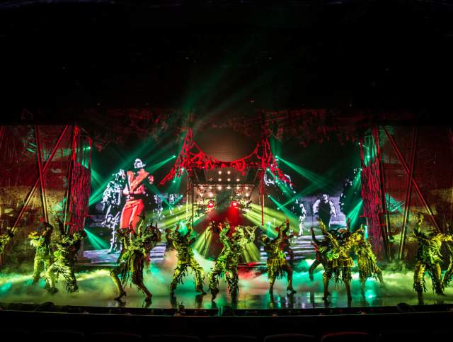 performers of Michael Jackson ONE by Cirque du Soleil