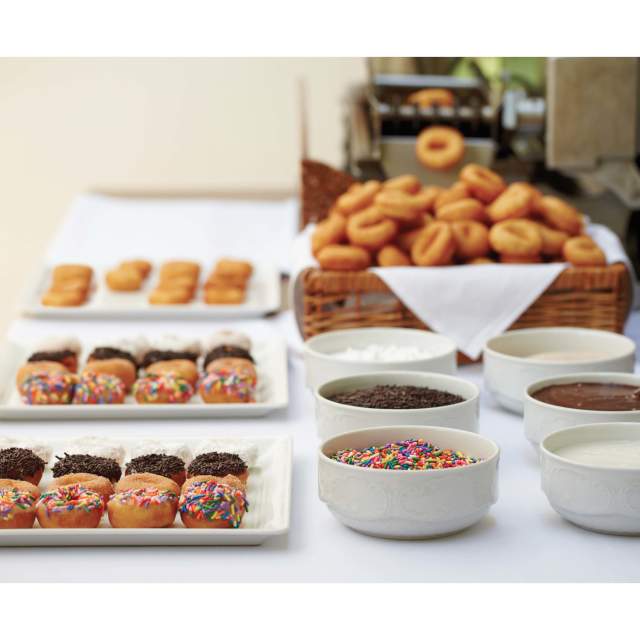 Donuts and toppings at the Four Seasons in Las Vegas, Nevada