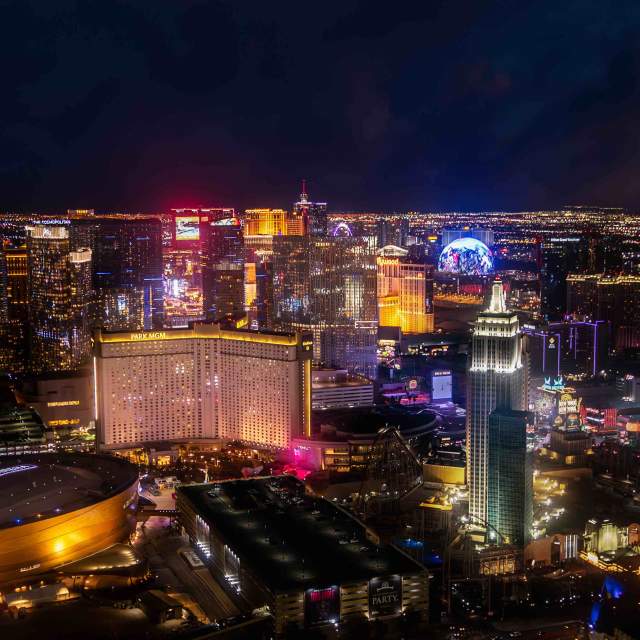 Aerial T-Mobile, Park MGM, NY NY