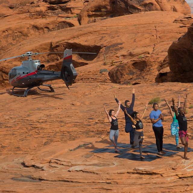 Helicopter Valley of Fire Yoga