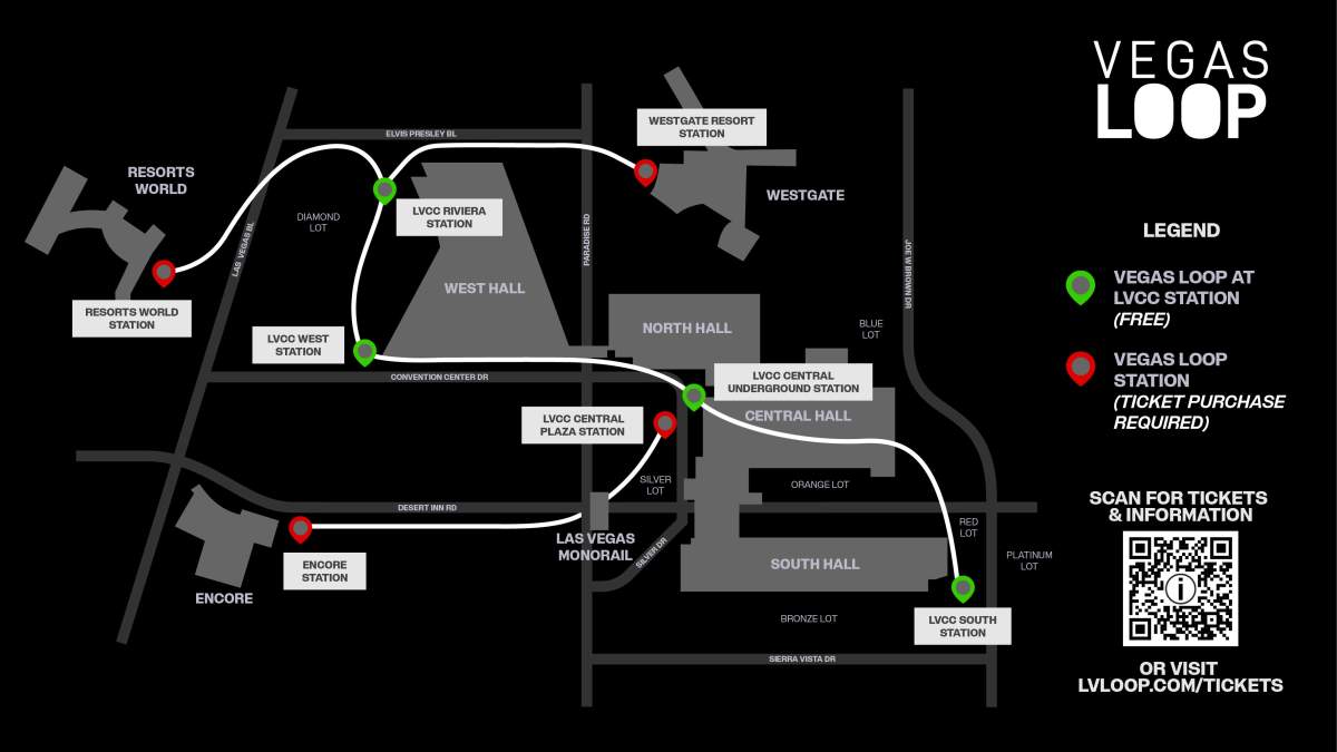 NADA 2026 Show Loop Map for Las Vegas Convention Center 