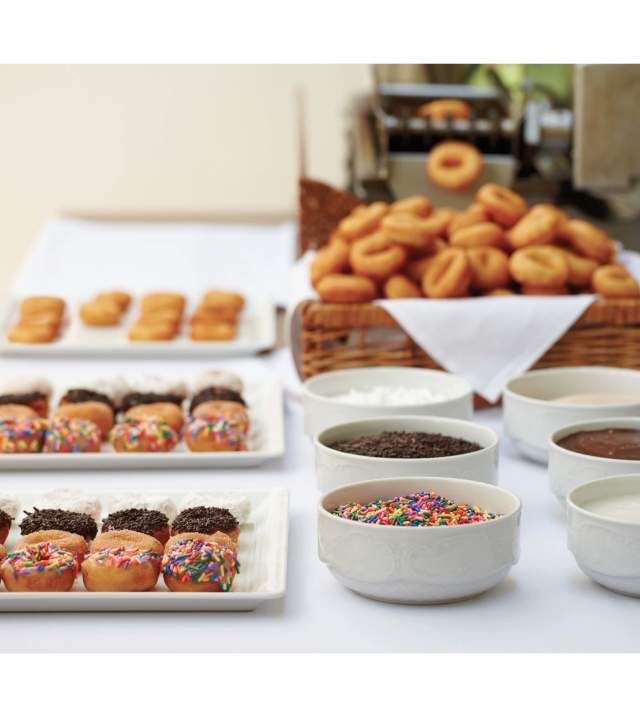 Donuts and toppings at the Four Seasons in Las Vegas, Nevada
