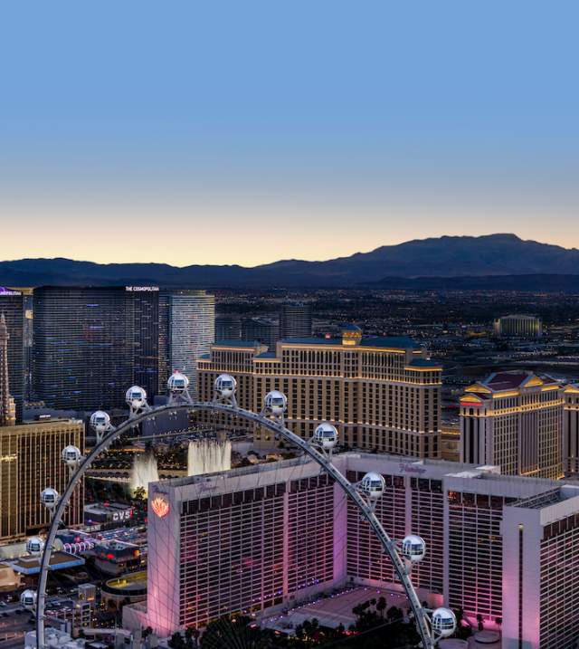 See the unbelievable views of the Las Vegas strip at night.