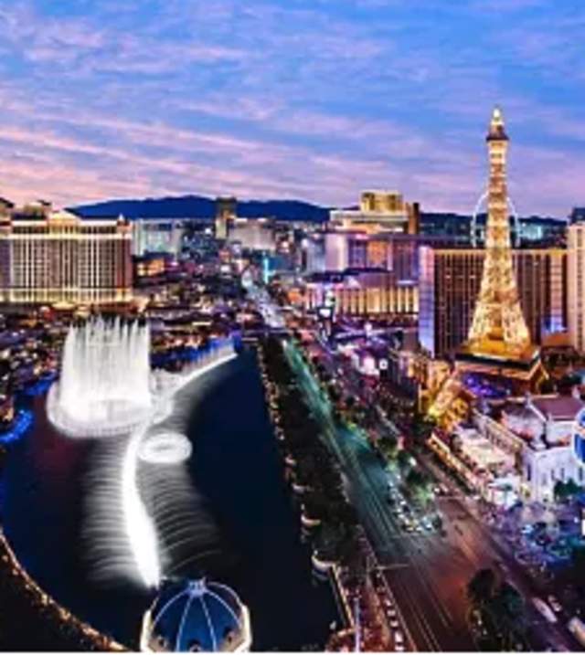 View of the Las Vegas Strip at night