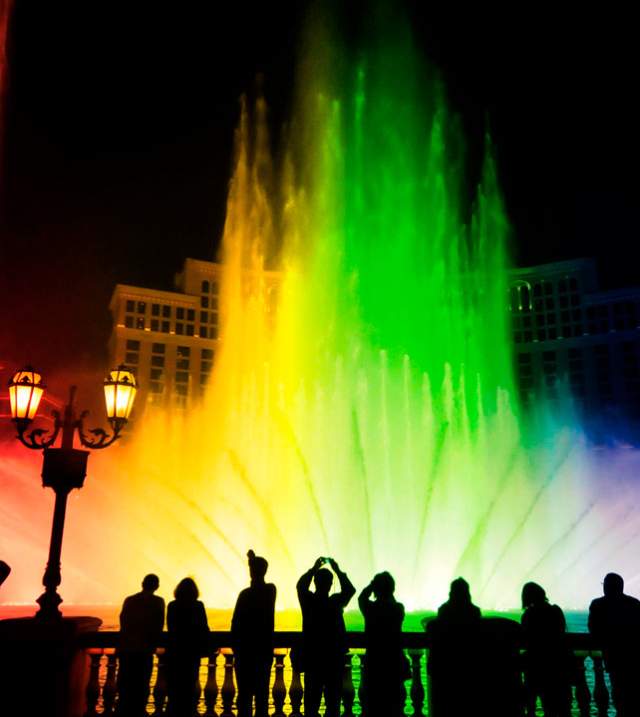 Bellagio Fountains Pride Themed