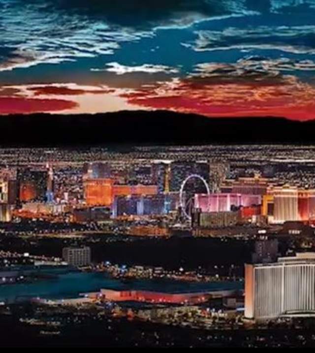 View of the Las Vegas Strip at night