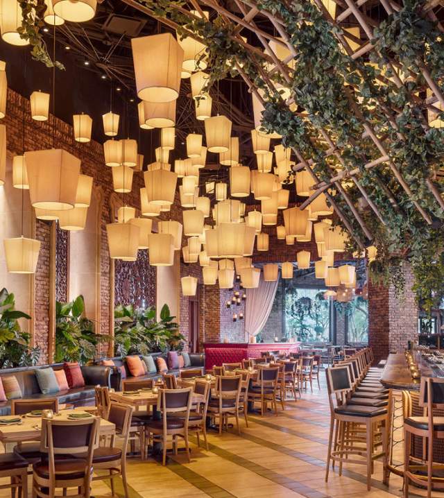 Take a seat at the beautiful interior of Lotus of Siam in Redrock Casino Resort Spa.