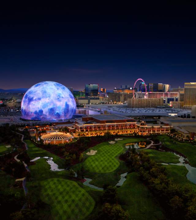 See the amazing new Sphere in Las Vegas light up the strip!