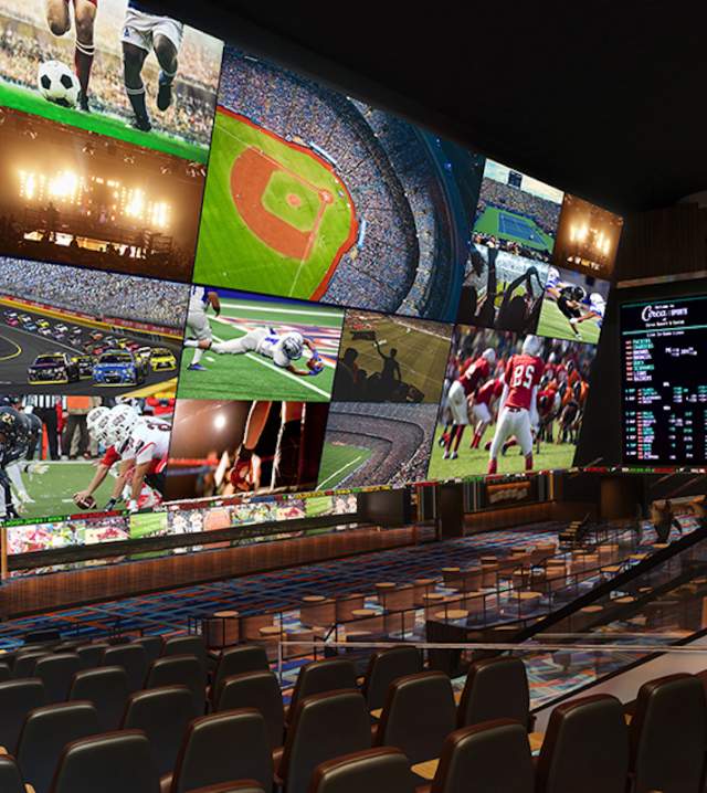 See the many fabulous TV screens to watch sports at Circa Sportsbook in Circa Resort & Casino.