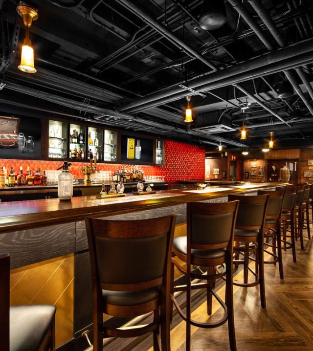 Take a seat at this fabulous bar inside of The Underground Speakeasy at The Mob Museum.