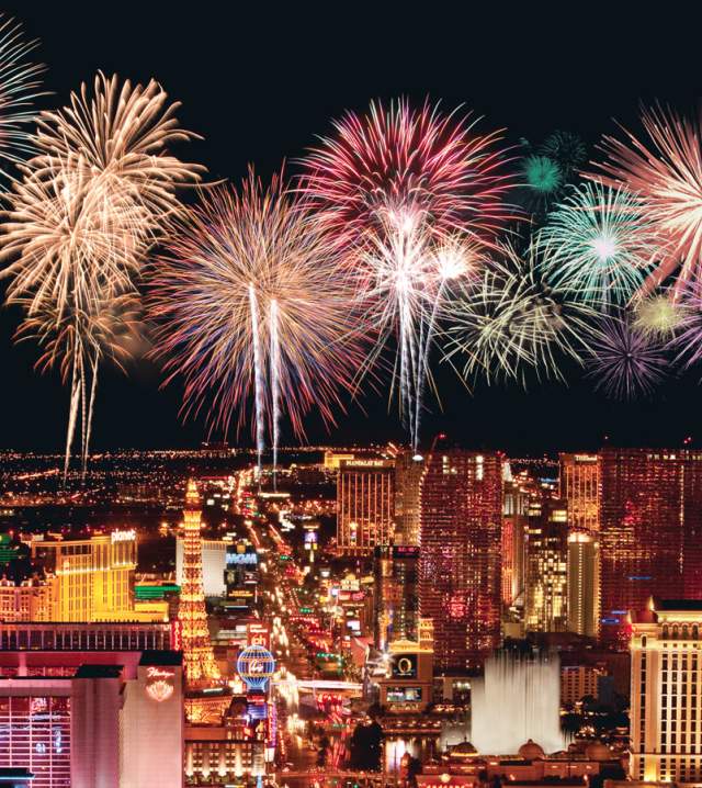 Fireworks Over the Strip