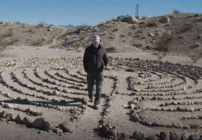 Man at Laughlin Labyrinths
