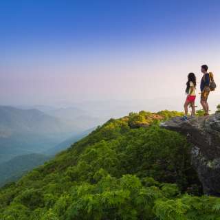 Couple at Craggy Pinnacle