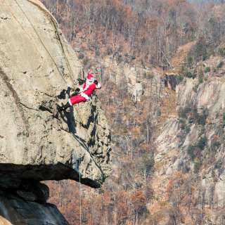 Santa on the Chimney
