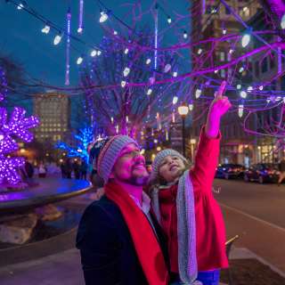 Holiday Lights Asheville Downtown