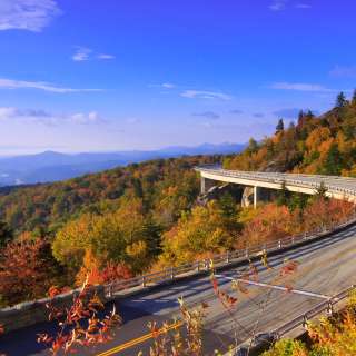 Linn Cove Viaduct in the Fall
