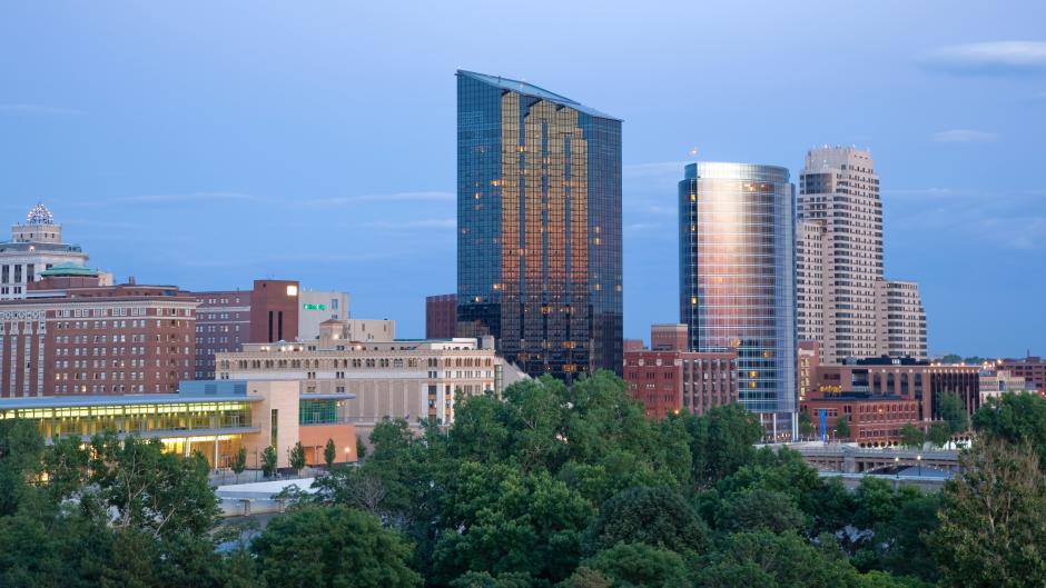 Downtown Grand Rapids boats 1,700+ hotel rooms, 1232 connected by an enclosed, climate-controlled skywalk.